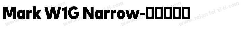 Mark W1G Narrow字体转换
